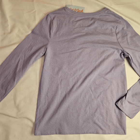NWT Cat & Jack Girls Purple Ski Bear Long Sleeve Crewneck Shirt Size XL 14 - Picture 6 of 8
